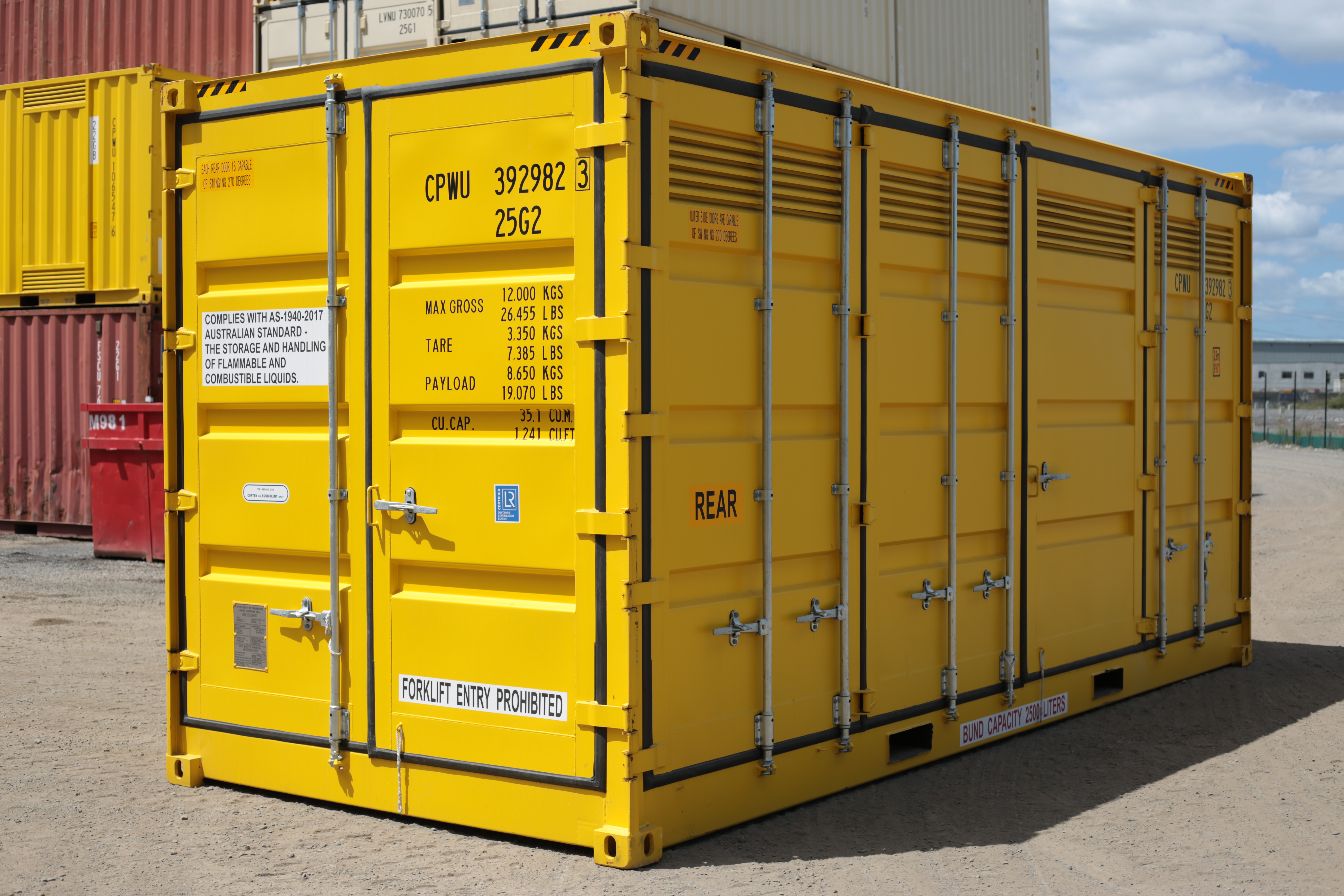 20ft Dangerous Goods Shipping Container