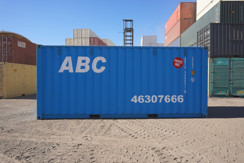 ABC blue 20ft shipping container
