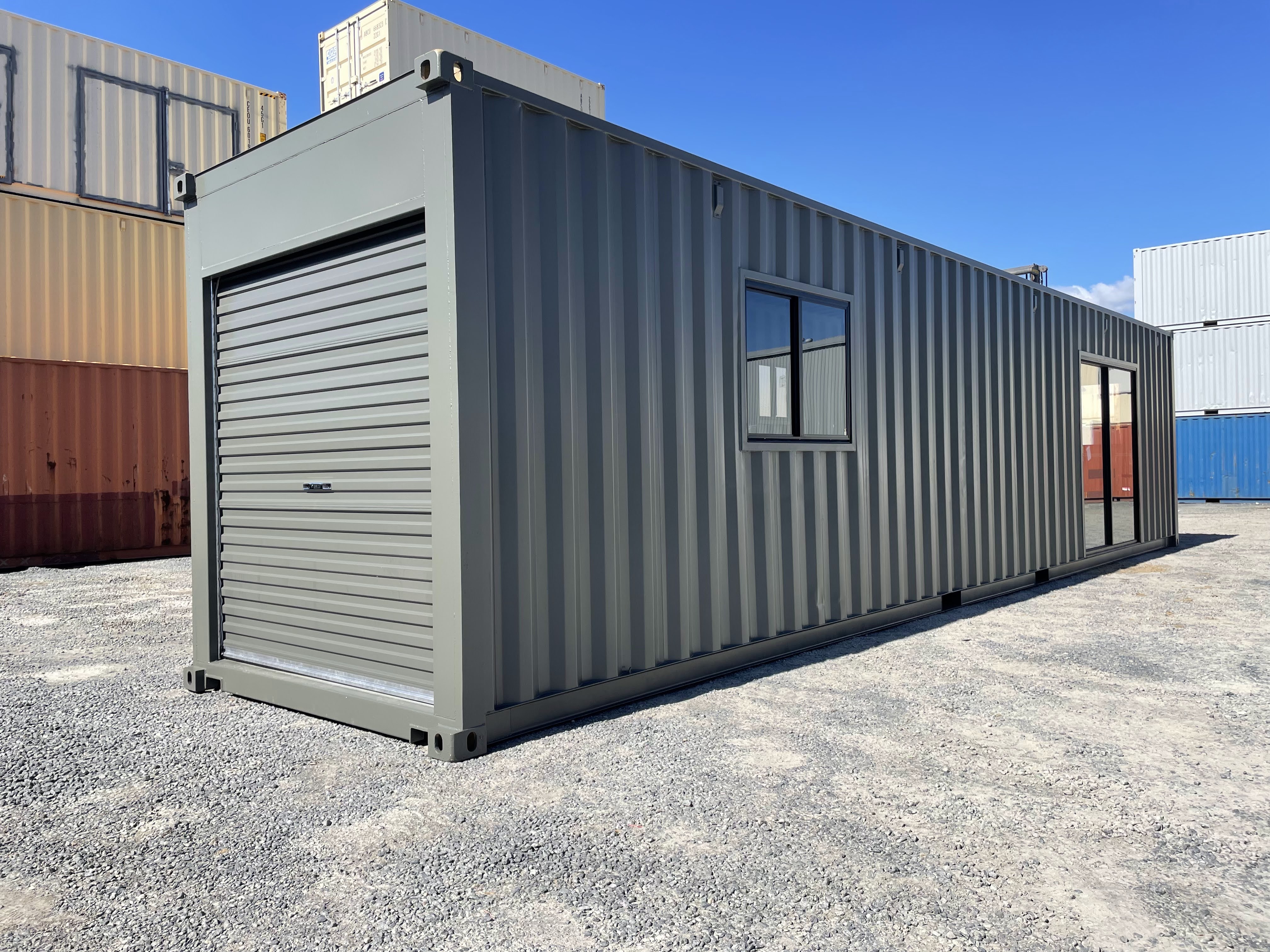Modified shipping container office